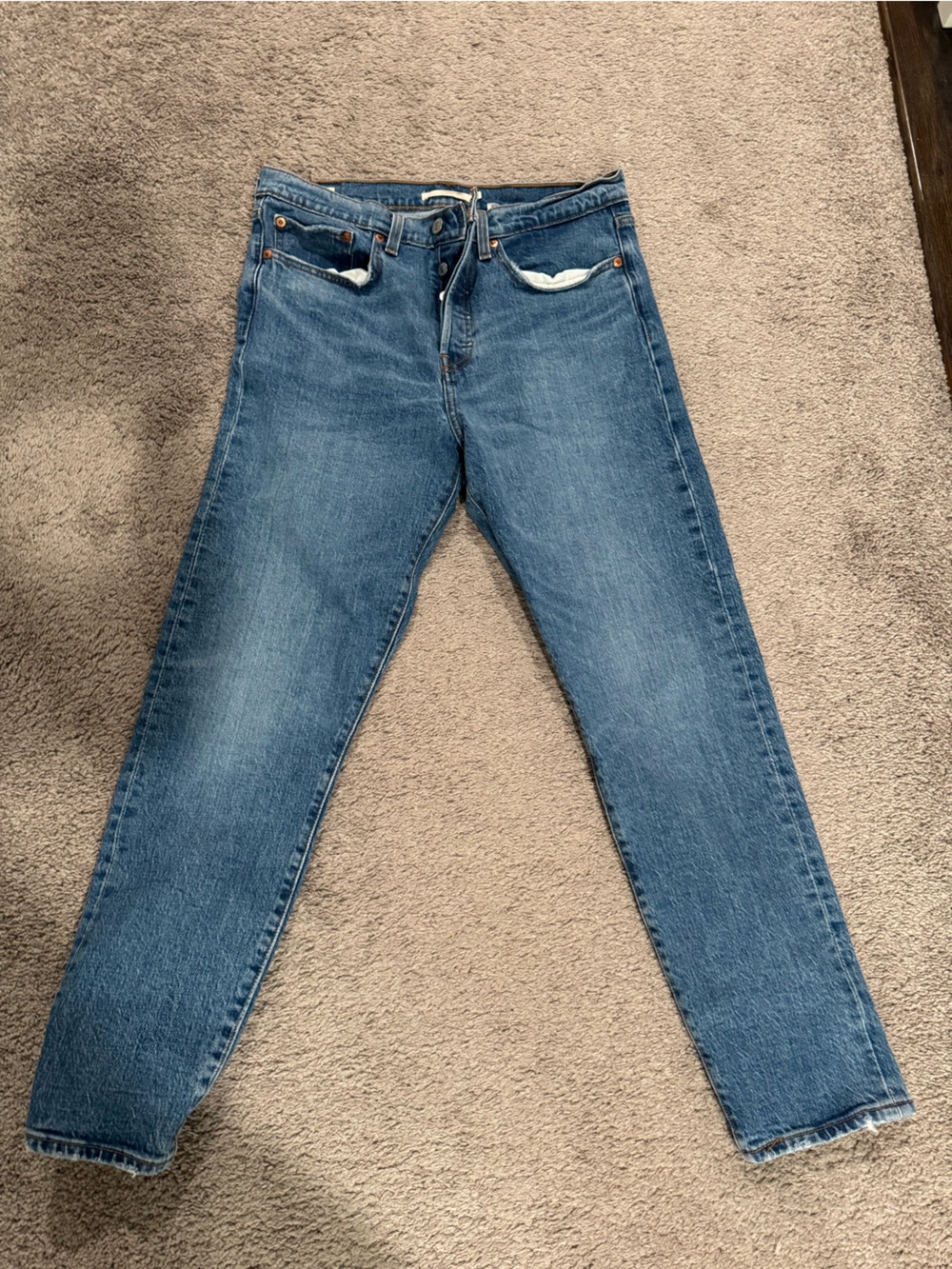 Levi's Wedgie Medium Blue Jeans